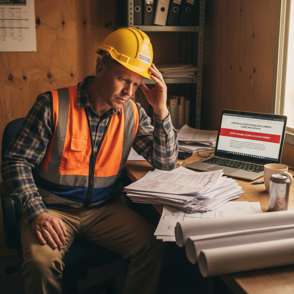 Builder in NSW facing consequences of not completing CPD requirements for licence renewal