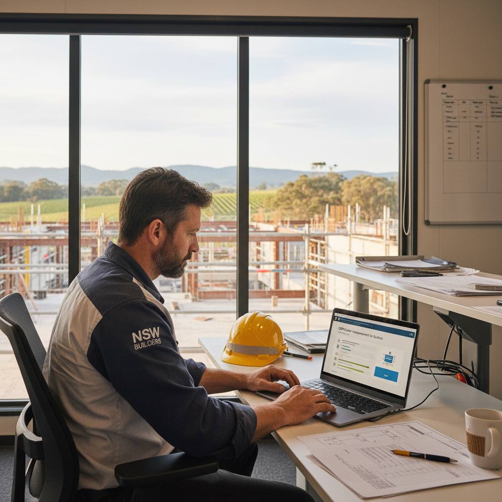 Newcastle builder completing online CPD course — Builders CPD Online RTO 91528