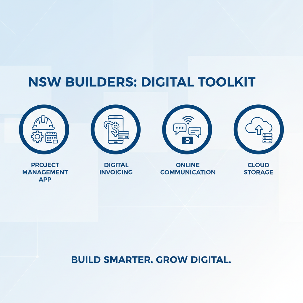 Digital tools for NSW builders — project management, invoicing, cloud storage — Digital Literacy CPD RTO 91528
