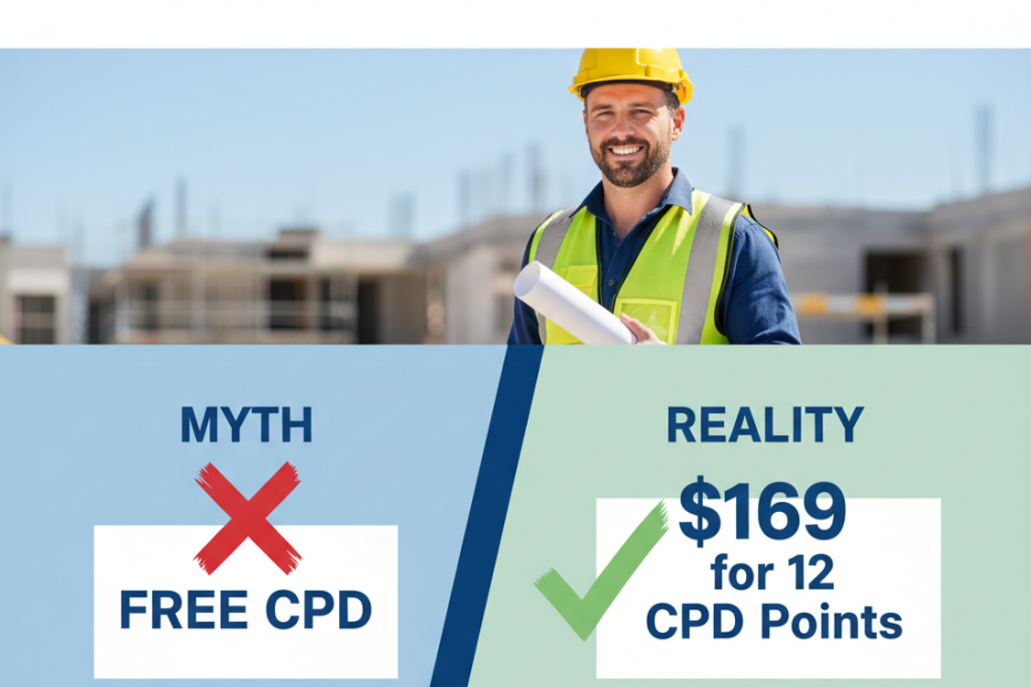 Myth vs reality: Free CPD vs legitimate RTO training for NSW builders — Builders CPD Online RTO 91528