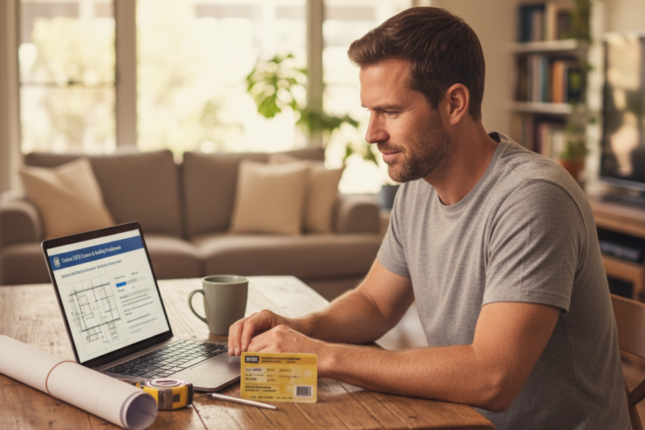 NSW builder studying CPD requirements at home — how many CPD points do builders need?