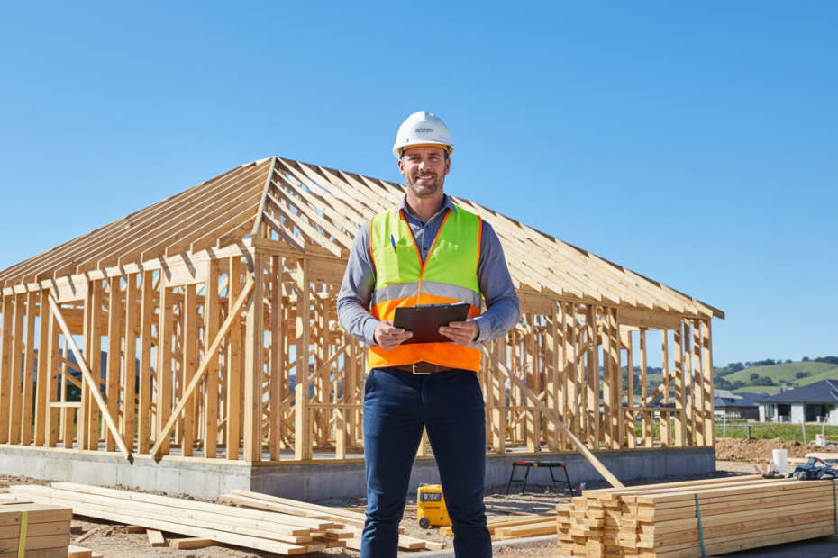 NSW licensed builder standing at construction site for CPD points guide