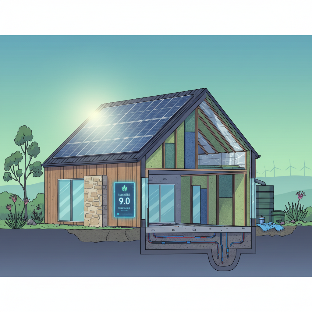 Sustainable home construction NSW — solar panels, insulation, NatHERS rating — Sustainability CPD RTO 91528