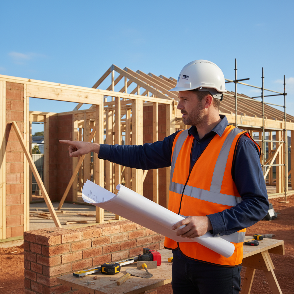 NSW builder on construction site — online CPD courses for builders