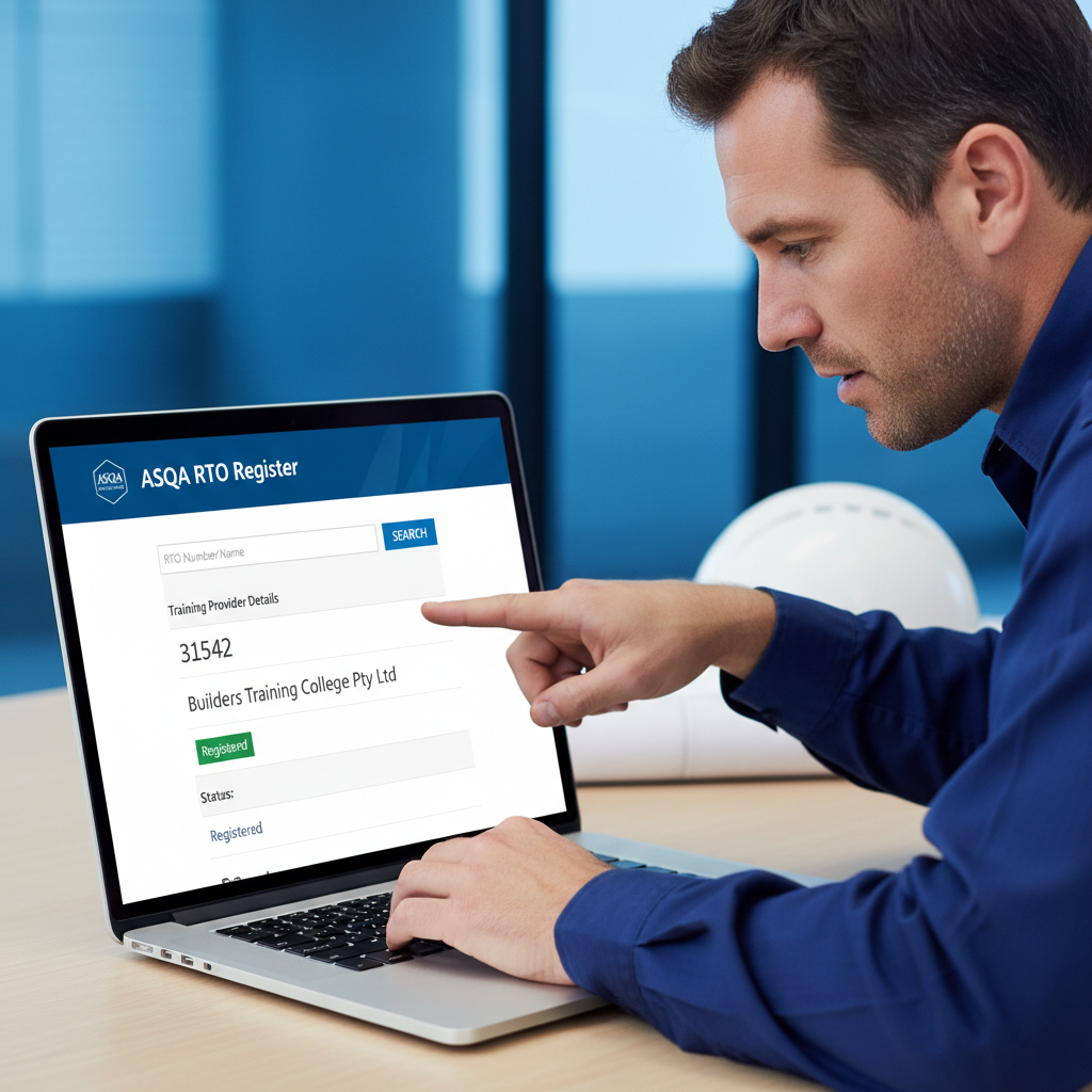 How to verify RTO registration on ASQA — Builders CPD Online RTO 91528