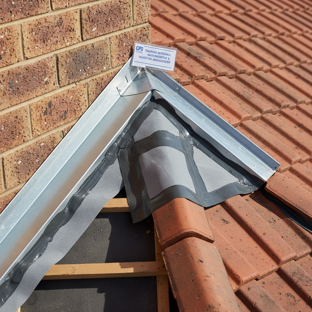 Roof flashing and penetration detail — waterproofing and moisture management CPD