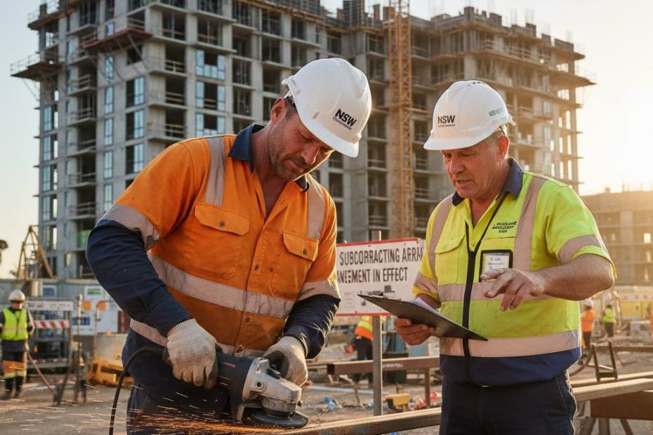 NSW tradesperson on building site — subcontractor licence CPD requirements — Builders CPD Online RTO 91528