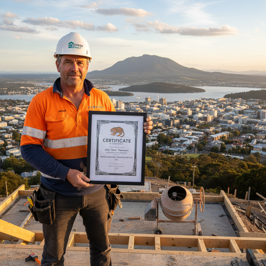 Hobart builder with completed CPD certificate — RTO 91528 certification — Builders CPD Online