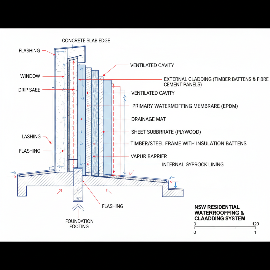 Waterproofing and cladding systems — technical CPD learning for NSW builders